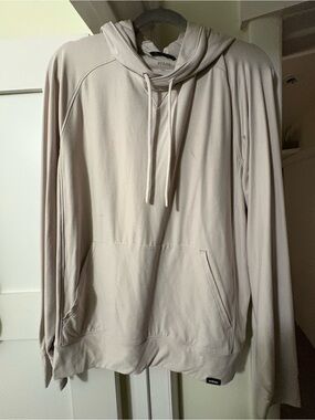 Prana Men’s Light Beige Pullover Hoodie